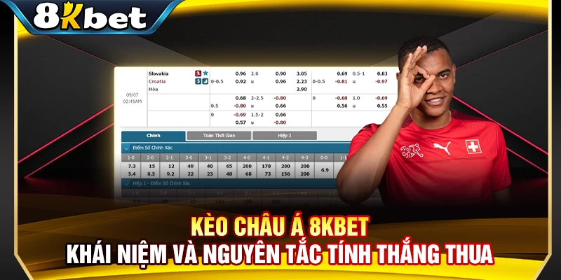 Kèo Châu Á 8KBET - Khái Niệm Và Nguyên Tắc Tính Thắng Thua